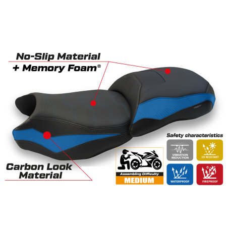 Sitzbezug kompatibel BMW R 1250 GS (19-22) Modell Jachal comfort system