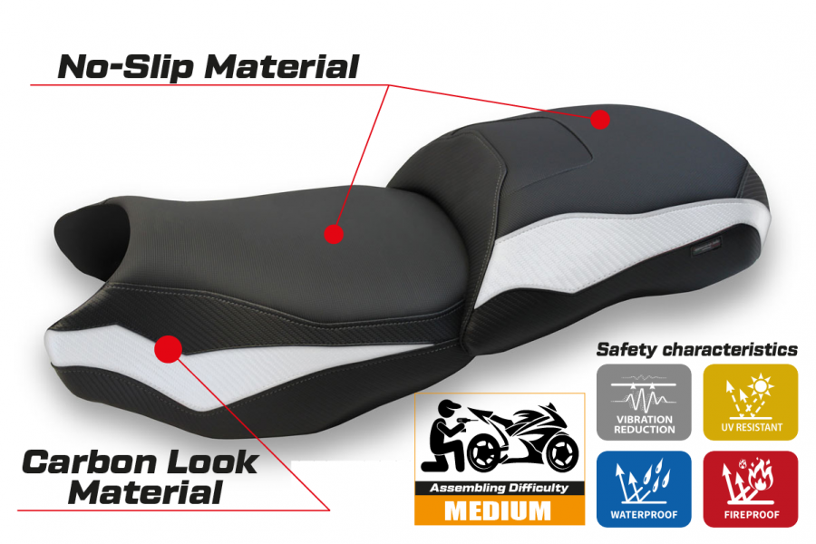 Seat cover compatible BMW R 1250 GS (19-22) Dobbiaco model