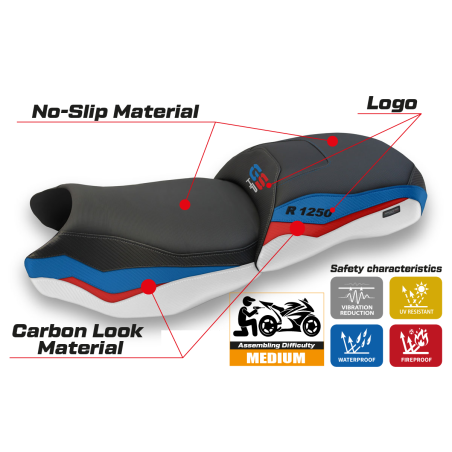 Rivestimento sella compatibile BMW R 1250 GS (19-22) modello Farah