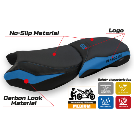 Seat cover compatible BMW R 1250 GS Adventure (19-22) Baceno 4 model