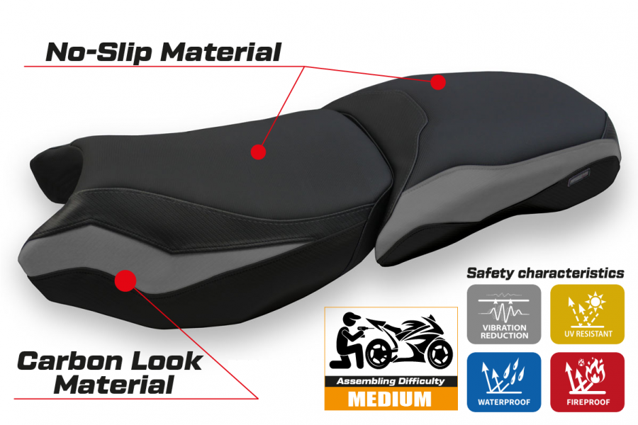 Rivestimento sella compatibile BMW R 1250 GS Adventure (19-22) modello Baceno 4