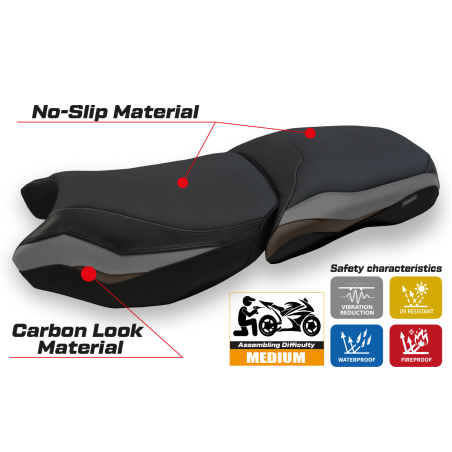 Rivestimento sella compatibile BMW R 1250 GS Adventure (19-22) modello Baceno 3