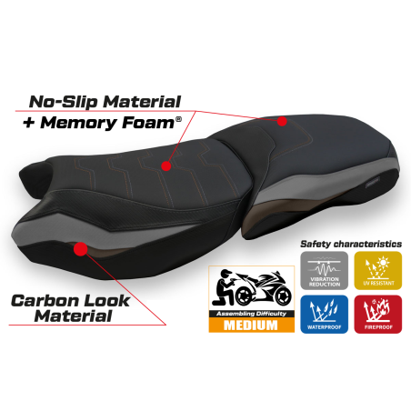 Sitzbezug passend für BMW R 1250 GS Adventure (19-22) Modell Racconigi 3 comfort system