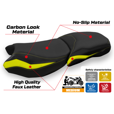 Seat cover compatible BMW R 1250 GS Adventure (19-22) Gignese model
