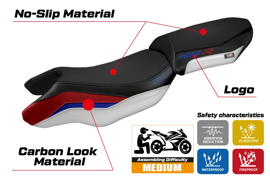 Rivestimento sella compatibile BMW R 1250 R (19-22) modello Puma special color