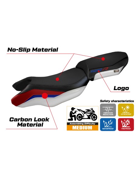 Housse de selle compatible BMW R 1250 R (19-22) modèle Puma special color