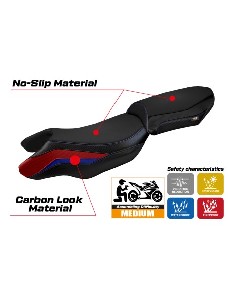 Housse de selle compatible BMW R 1250 R (19-22) modèle Puma special color