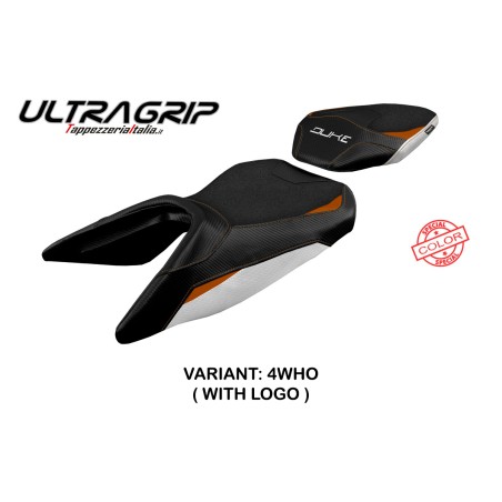 Housse de selle compatible KTM 390 Duke (17-22) modèle Haïti ultragrip