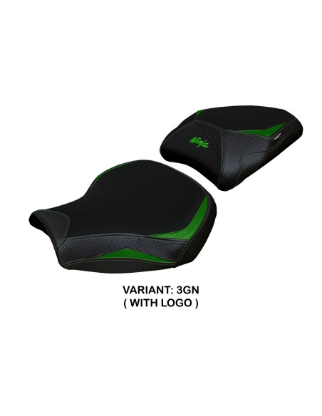 Housse de selle compatible Kawasaki Ninja H2 1000 SX (18-22) modèle Moniz