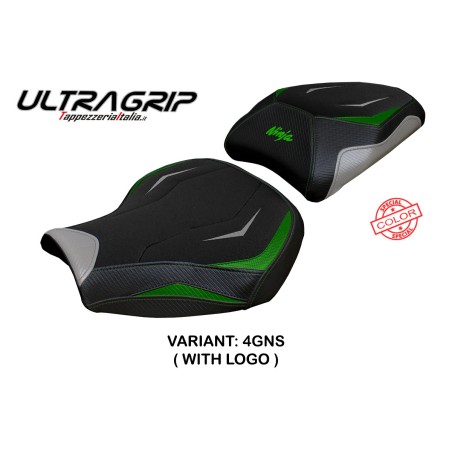 Housse de selle compatible Kawasaki Ninja H2 1000 SX (18-22) modèle Moniz ultragrip