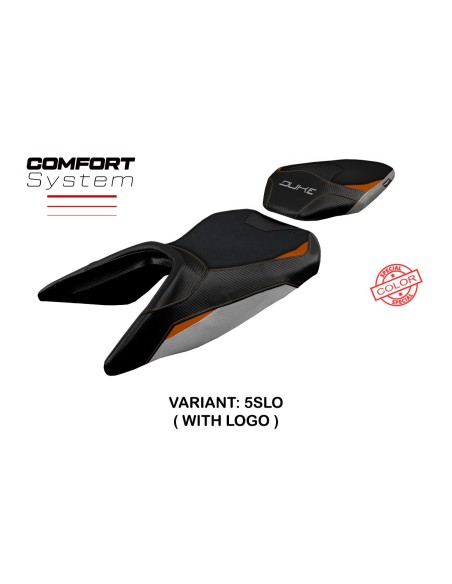 Funda de asiento compatible KTM 390 Duke (17-22) modelo Haiti comfort system
