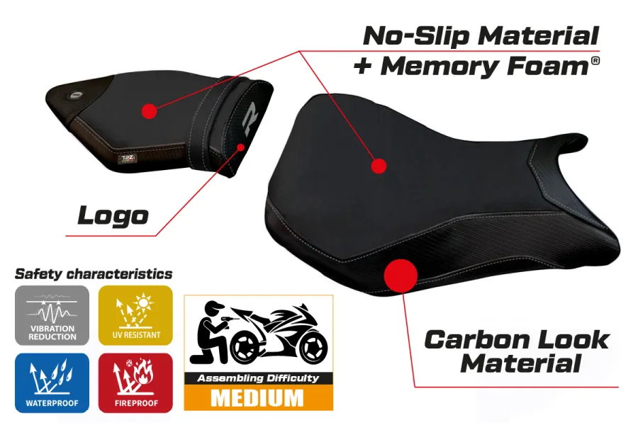 Seat cover compatible BMW S 1000 R (14-20) modello Irbit