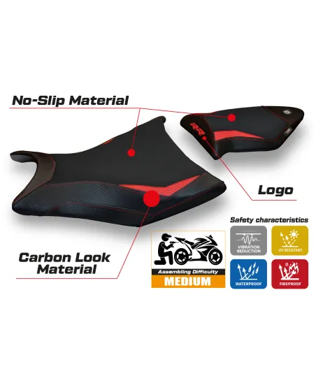 Seat cover compatible BMW S 1000 RR (09-11) Alabama 2 model