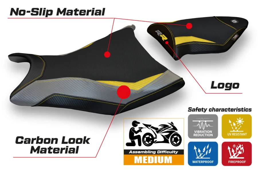 Seat cover compatible BMW S 1000 RR (09-11) Alabama special color model