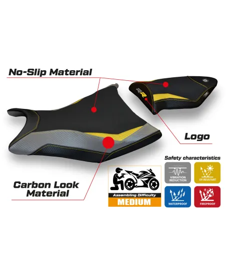 Seat cover compatible BMW S 1000 RR (09-11) Alabama special color model