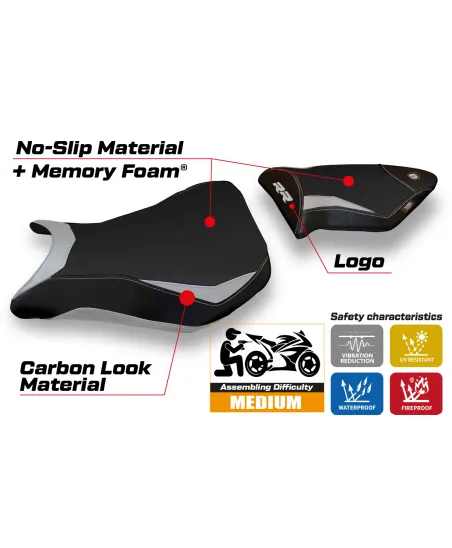 Sitzbezug kompatibel BMW S 1000 RR (12-14) Modell Dacca 2 comfort system