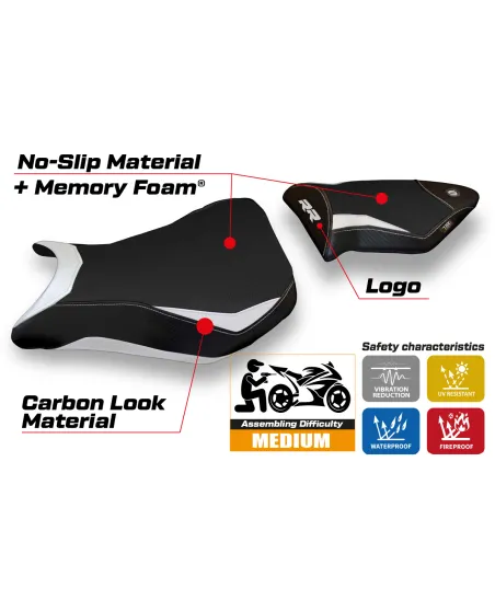 Sitzbezug kompatibel BMW S 1000 RR (12-14) Modell Dacca 2 comfort system