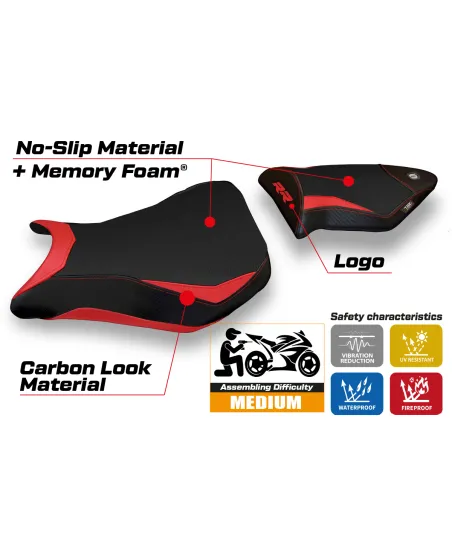 Seat cover compatible BMW S 1000 RR (12-14) Dacca 2 comfort system model