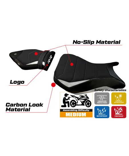 Seat cover compatible BMW S 1000 RR (12-14) Igrim ultragrip model