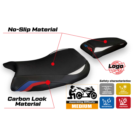 Seat cover compatible BMW S 1000 RR (19-23) Lustignano 1 model