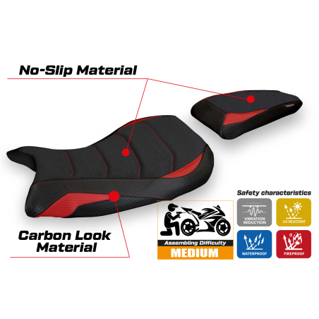 Seat cover compatible BMW S 1000 RR M-Sport (19-22) Edige 1 ultragrip model