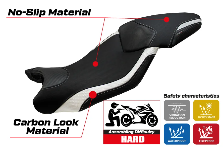 Funda de asiento compatible BMW S 1000 XR (15-19) modelo Ardea
