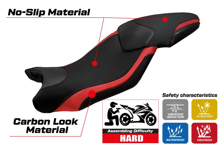 Housse de selle compatible BMW S 1000 XR (15-19) modèle Ardea