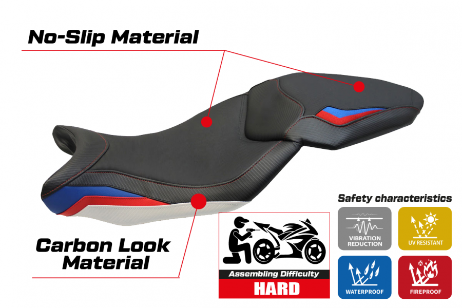Sitzbezug kompatibel BMW S 1000 XR (15-19) Modell Ardea HP