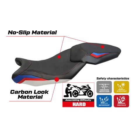 Funda de asiento compatible BMW S 1000 XR (15-19) modelo Ardea HP