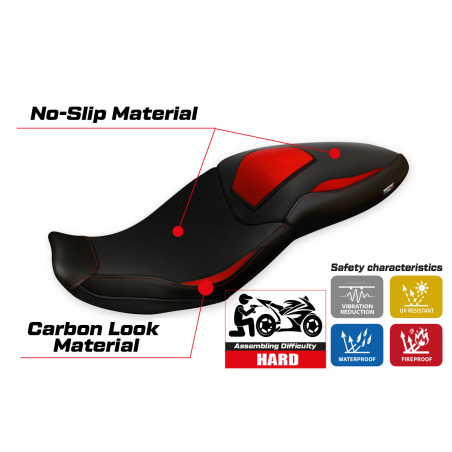 Housse de selle compatible BMW S 1000 XR (20-22) modèle Adrar 1