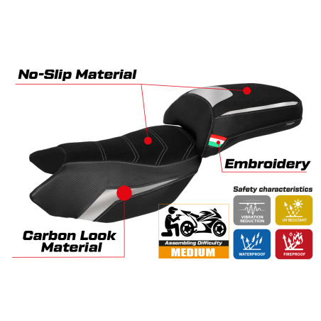 Rivestimento sella compatibile Benelli TRK 502 (17-22) modello Merida ultragrip