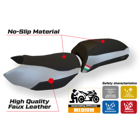 Seat cover compatible Benelli TRK 502 (17-22) Liveri model