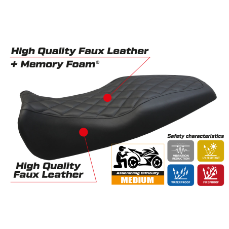 Sitzbezug kompatibel Benelli Leoncino (17-22) Modell Kelso comfort system