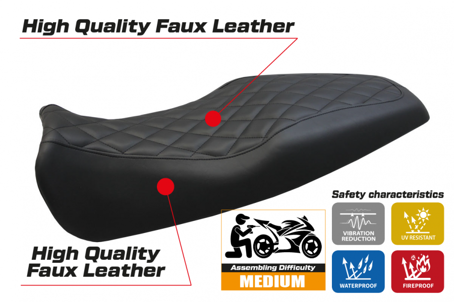 Rivestimento sella compatibile Benelli Leoncino (17-22) modello Gordon
