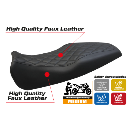 Housse de selle compatible Benelli Leoncino (17-22) modèle Gordon