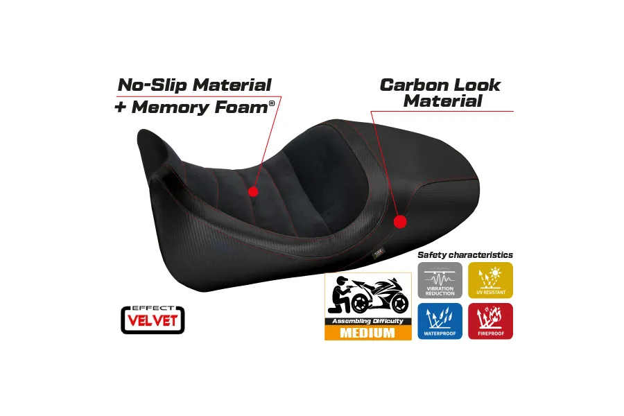 Cover for Ducati Diavel (14-18) Imola 1 velvet comfort system model