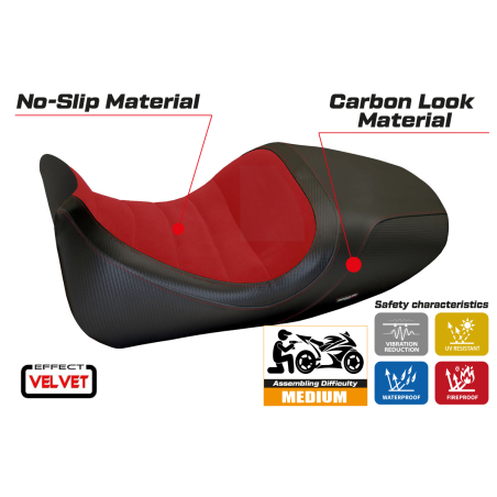 Rivestimento sella compatibile Ducati Diavel (14-18) modello Imola 1 velvet