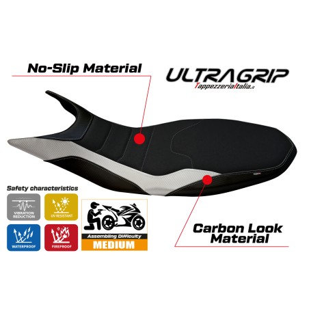 Seat cover compatible Ducati Hypermotard 821 / 939 (13-18) Megara 1 ultragrip model