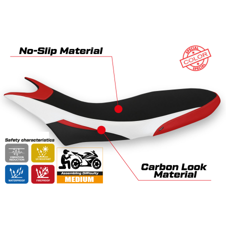 Rivestimento sella compatibile Ducati Hypermotard 950 (19-22) modello Cuba special color