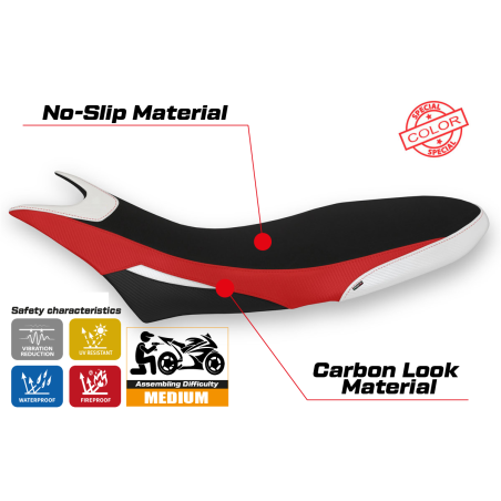 Seat cover compatible Ducati Hypermotard 950 (19-22) Cuba special color model