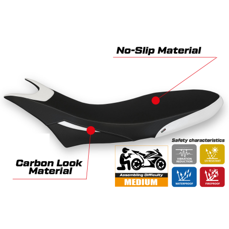 Rivestimento sella compatibile Ducati Hypermotard 950 (19-22) modello Cuba 1