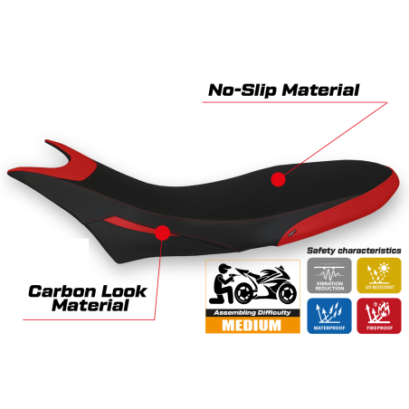 Rivestimento sella compatibile Ducati Hypermotard 950 (19-22) modello Cuba 1