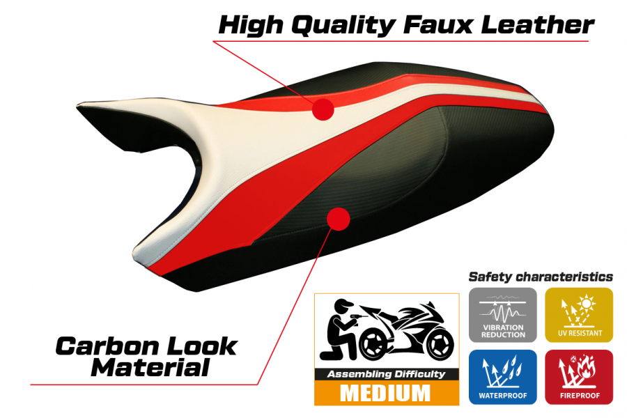 Seat cover compatible Ducati Monster (94-07) Freccia model