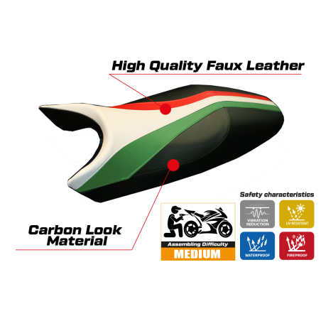 Housse de selle compatible Ducati Monster (94-07) modèle Freccia
