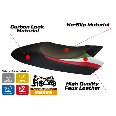 Rivestimento sella compatibile Ducati Monster (94-07) modello Tricolore