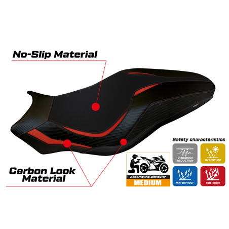 Seat cover compatible Ducati Monster 797 (17-20) Lipsia 1 model