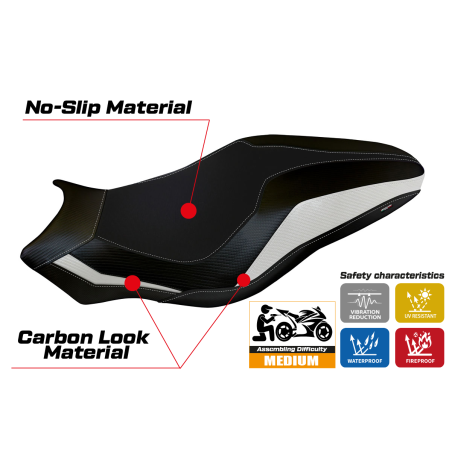 Rivestimento sella compatibile Ducati Monster 797 (17-20) modello Lipsia 3