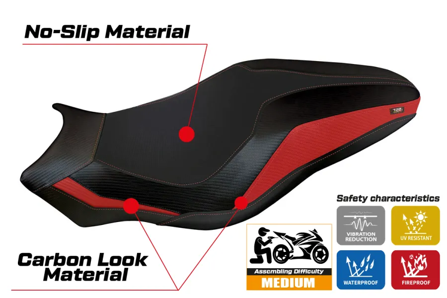 Sitzbezug kompatibel Ducati Monster 797 (17-20) Modell Leipzig 3