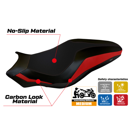 Seat cover compatible Ducati Monster 797 (17-20) Lipsia 3 model