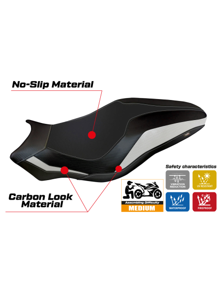 Sitzbezug passend für Ducati Monster 821/1200 (17-20) Modell Leipzig 3
